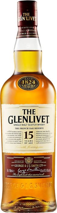 The Glenlivet 15 Year Old French Oak Reserve Single Malt Scotch Whisky - CaskCartel.com