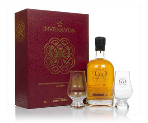 The Inveravon 15 Year Old Gift Pack with 2x Glasses Scotch Whisky | 700ML at CaskCartel.com