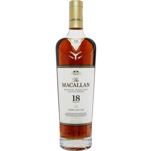 The Macallan 18 Year Old Sherry Oak Single Malt Scotch Whisky (2021 Edition) Whiskey