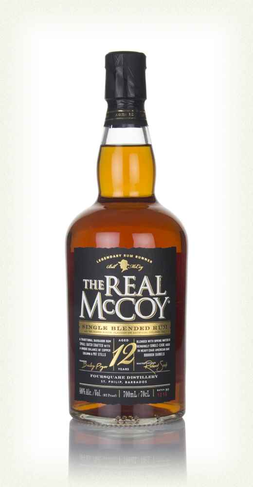 The Real McCoy 12 Year Old Single Blended Dark Rum | 700ML