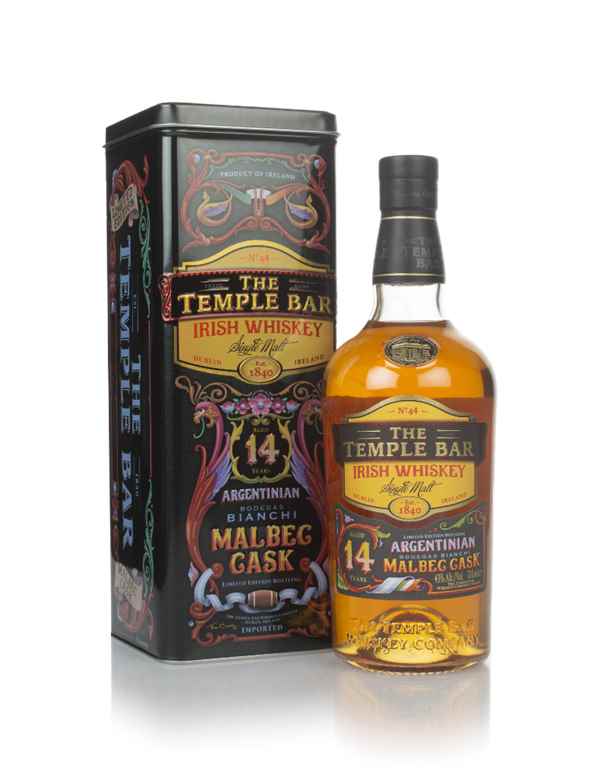 The Temple Bar 14 Year Old Malbec Cask Finish Irish Whiskey | 700ML
