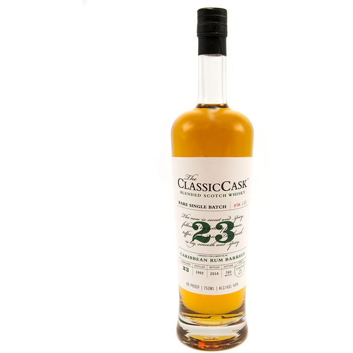 The Classic Cask 23 Year Old Caribbean Rum Finish Blended Scotch Whisky