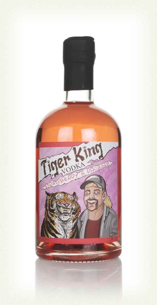 Tiger King Strawberry & Rhubarb Flavoured Vodka | 500ML