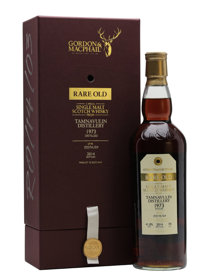 Tamnavulin 1973 40 Year Old Rare Old Gordon & MacPhail Speyside Single Malt Scotch Whisky | 700ML