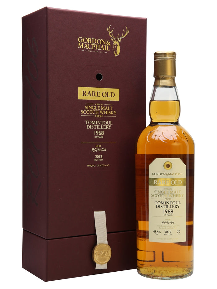 Tomintoul 1968 43 Year Old Rare Old Gordon & MacPhail Speyside Single Malt Scotch Whisky | 700ML