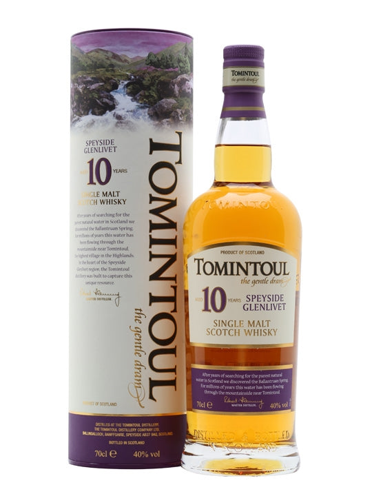 Tomintoul 10 Year Old Speyside Single Malt Scotch Whisky | 700ML