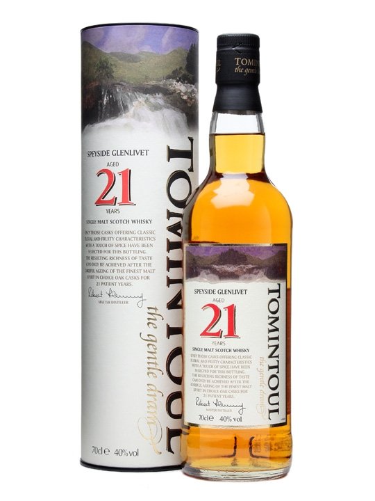 Tomintoul 21 Year Old Speyside Malt Whiskey