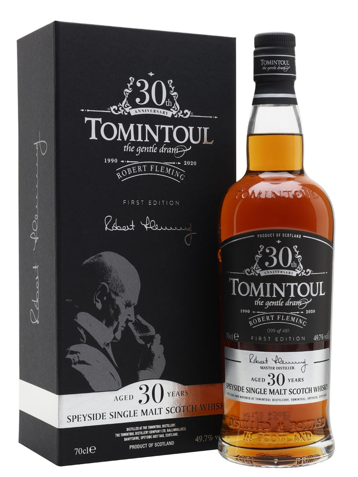 Tomintoul 30 Year Old Robert Fleming 30th Anniversary 1st Release Speyside Single Malt Scotch Whisky | 700ML