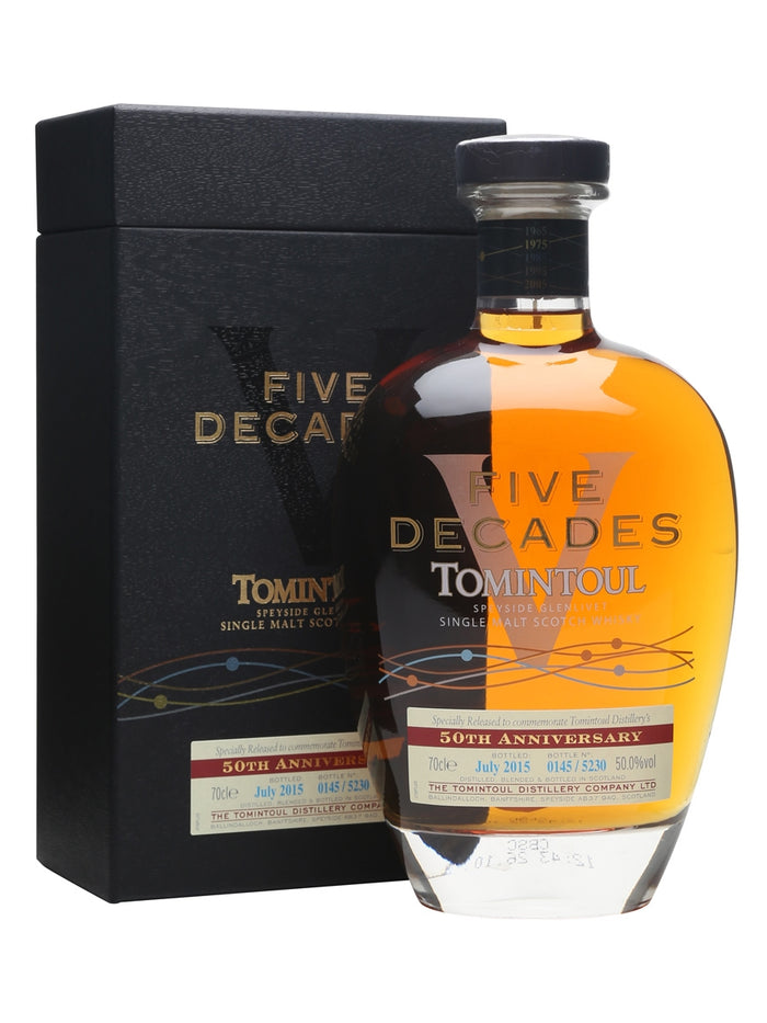 Tomintoul Five Decades Bot.2015 50th Anniversary Speyside Single Malt Scotch Whisky | 700ML