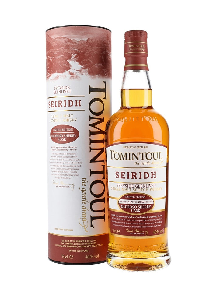Tomintoul Seiridh Speyside Single Malt Scotch Whisky | 700ML