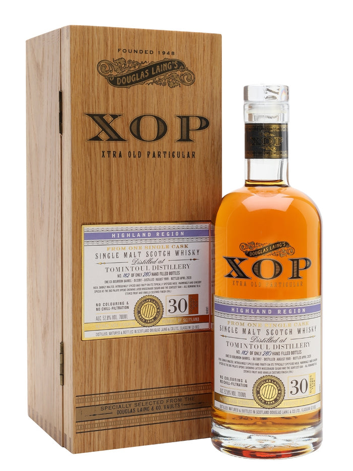 Tomintoul 1989 30 Year Old Xtra Old Particular Speyside Single Malt Scotch Whisky | 700ML