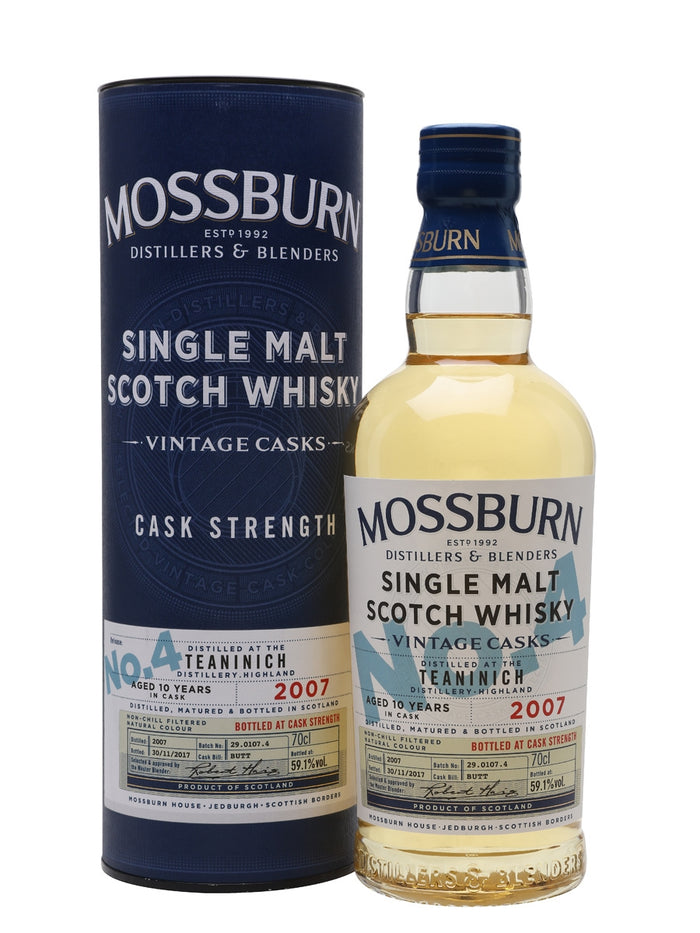 Teaninich 2007 10 Year Old Vintage Casks #4 Mossburn Highland Single Malt Scotch Whisky | 700ML