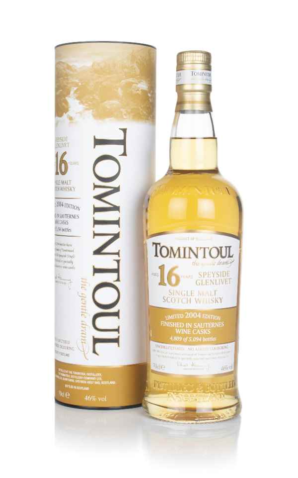 Tomintoul 16 Year Old - Sauternes Cask Finish Whisky | 700ML
