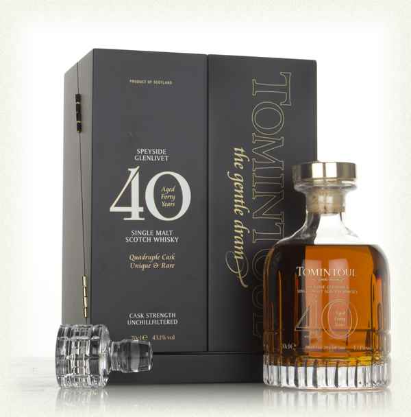 Tomintoul 40 Year Old Quadruple Cask Single Malt Whiskey | 700ML