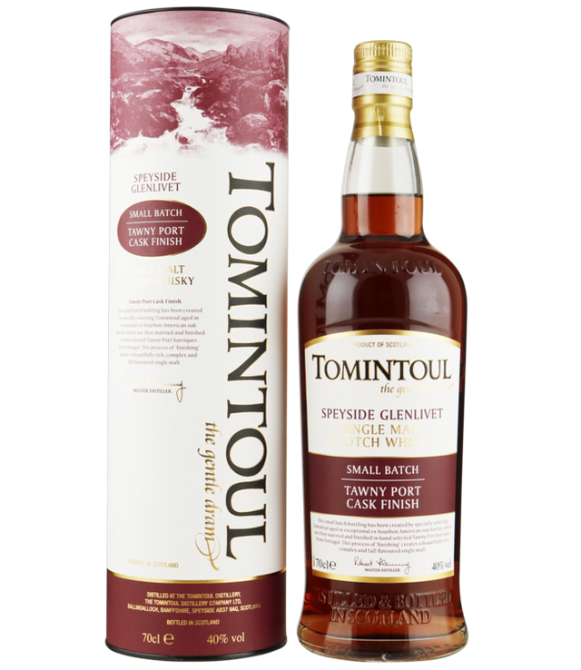 Tomintoul Tawny Port Cask Finish Proof 80 Scotch Whisky | 700ML at CaskCartel.com