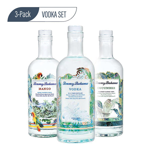 Tommy Bahama Vodka Set (3) Bottle Pack