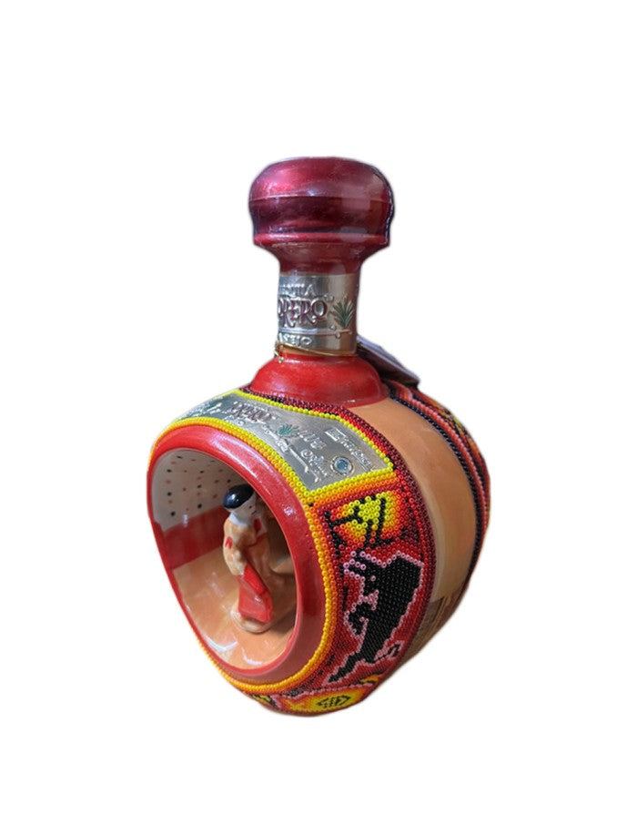 Torero Huichol (Matador Beaded Bottle) Repo 80 Proof Tequila