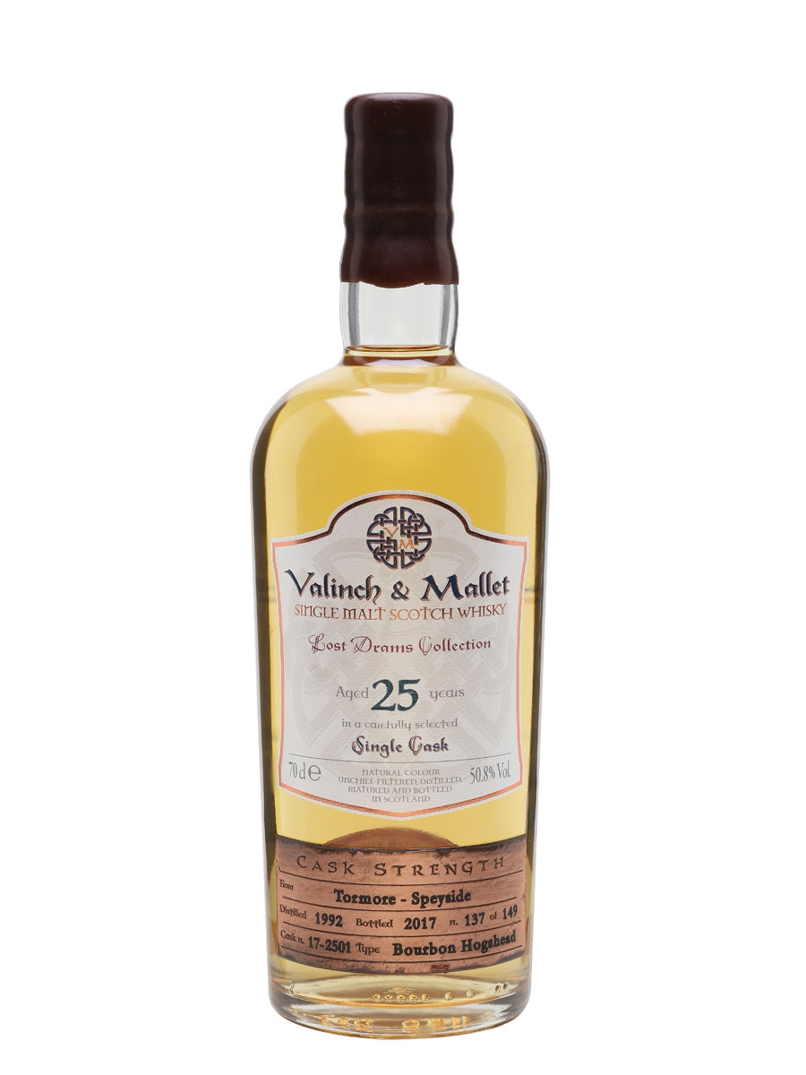 Tormore 1992 25 Year Old Valinch & Mallet Speyside Single Malt Scotch Whisky | 700ML at CaskCartel.com
