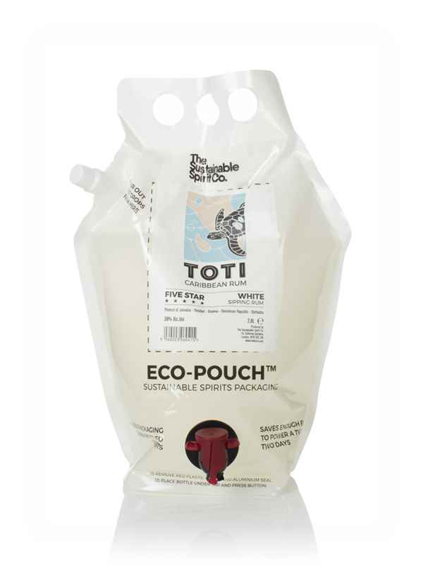 Toti White Eco-Pouch (The Sustainable Spirit Co.) Caribbean Rum | 2.8L