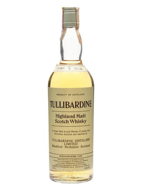 Tullibardine 5 Year Old Bot.1980s Highland Single Malt Scotch Whisky | 700ML at CaskCartel.com