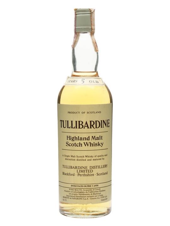Tullibardine 5 Year Old Bot.1980s Highland Single Malt Scotch Whisky | 700ML at CaskCartel.com
