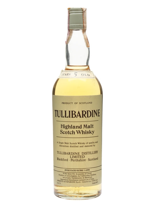 Tullibardine 5 Year Old Bot.1980s Highland Single Malt Scotch Whisky
