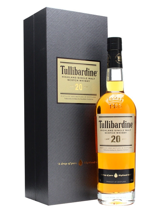 Tullibardine 20 Year Old Highland Single Malt Scotch Whiskey