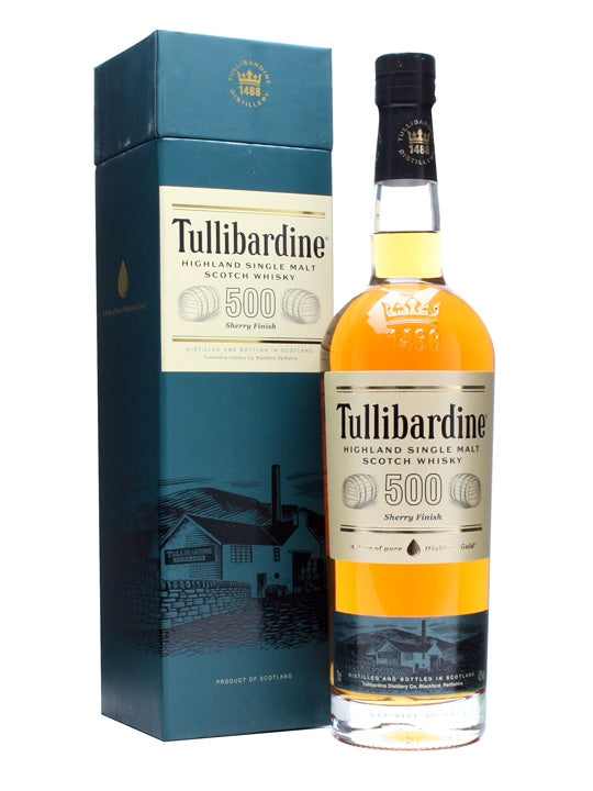Tullibardine 500 Sherry Finish Highland Single Malt Scotch Whisky | 700ML at CaskCartel.com