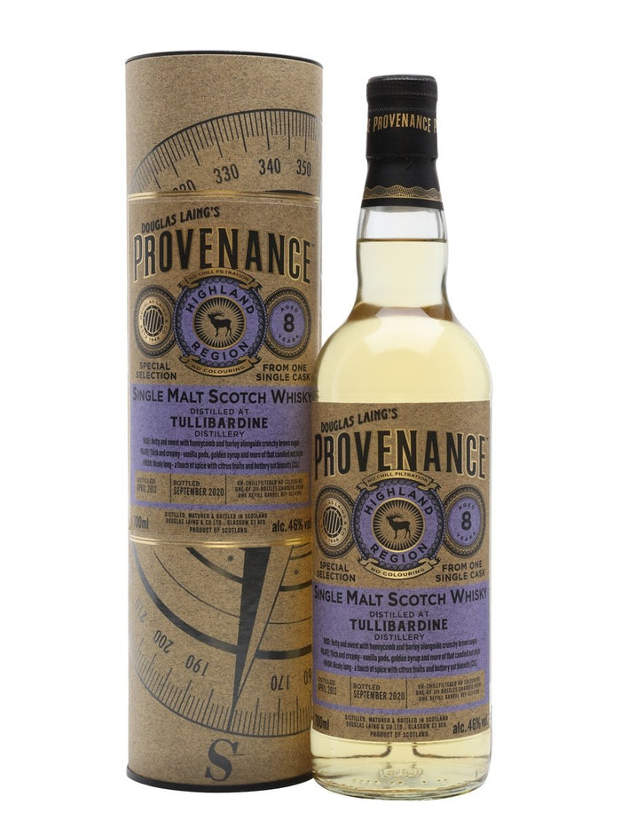 Tullibardine 2012 8 Year Old Provenance Highland Single Malt Scotch Whisky | 700ML