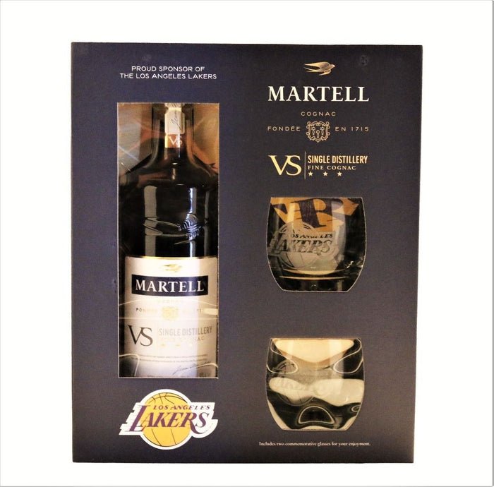 Martell VS With Lakers Glass Gift Set Cognac