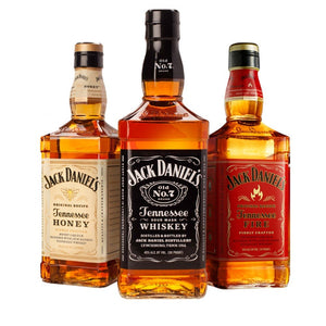 Jack Daniel's Tasting Kit (Honey, Fire and Original) Tennessee Whiskey - CaskCartel.com