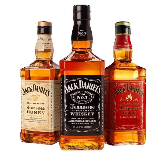 Jack Daniel's Tasting Kit (Honey, Fire and Original) Tennessee Whiskey