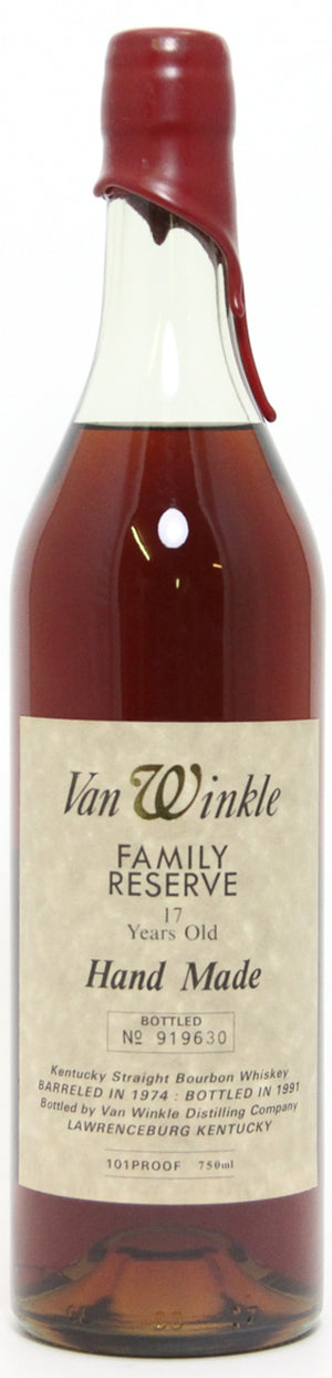 Van Winkle 1974 Family Reserve 17 Year Old Straight Bourbon Whisky - CaskCartel.com