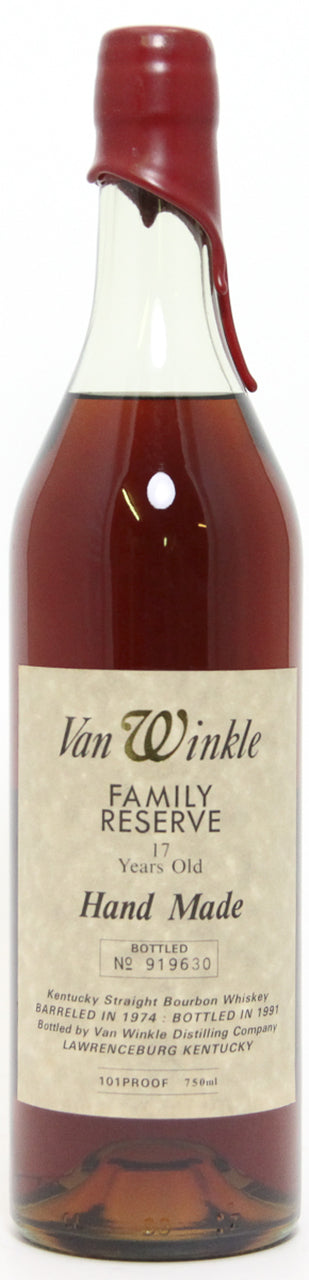 Van Winkle 1974 Family Reserve 17 Year Old Straight Bourbon Whisky