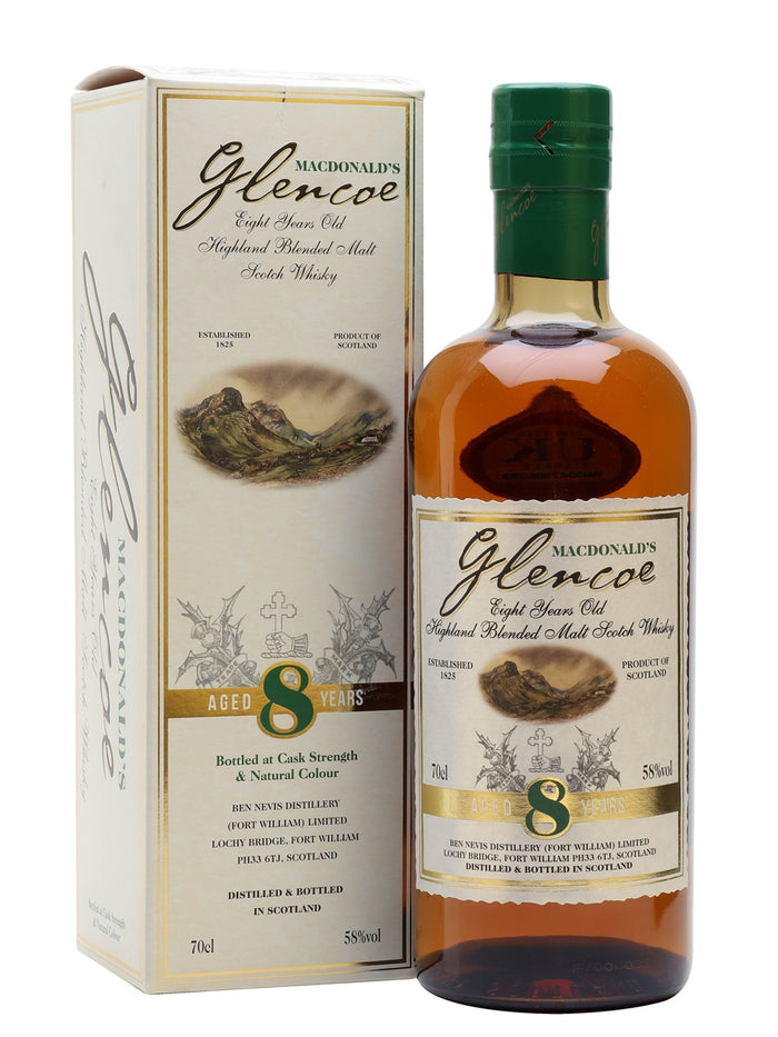 MacDonald's Glencoe 8 Year Old Cask Strength Finest Blended Scotch Whisky