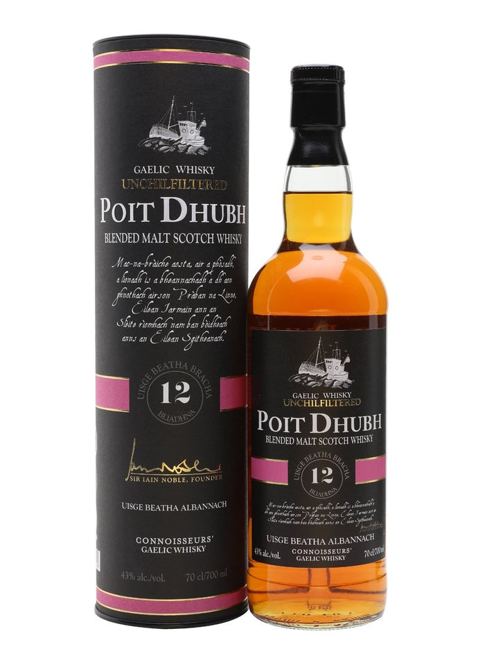 Poit Dhubh 12 Year Old Blended Malt Scotch Whisky | 700ML