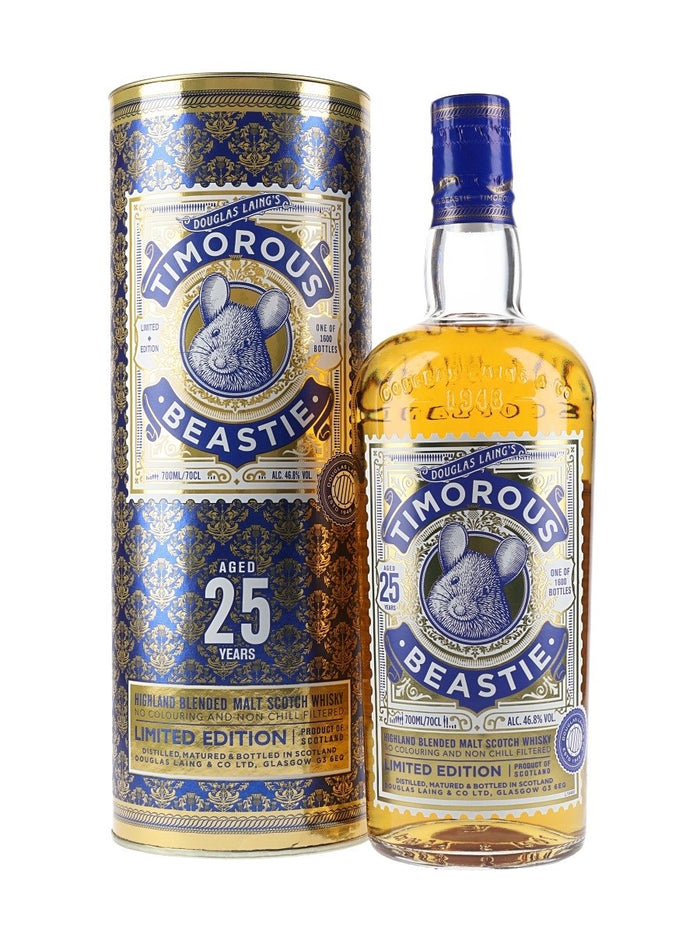 Timorous Beastie 25 Year Old Highland Blended Malt Scotch Whisky | 700ML