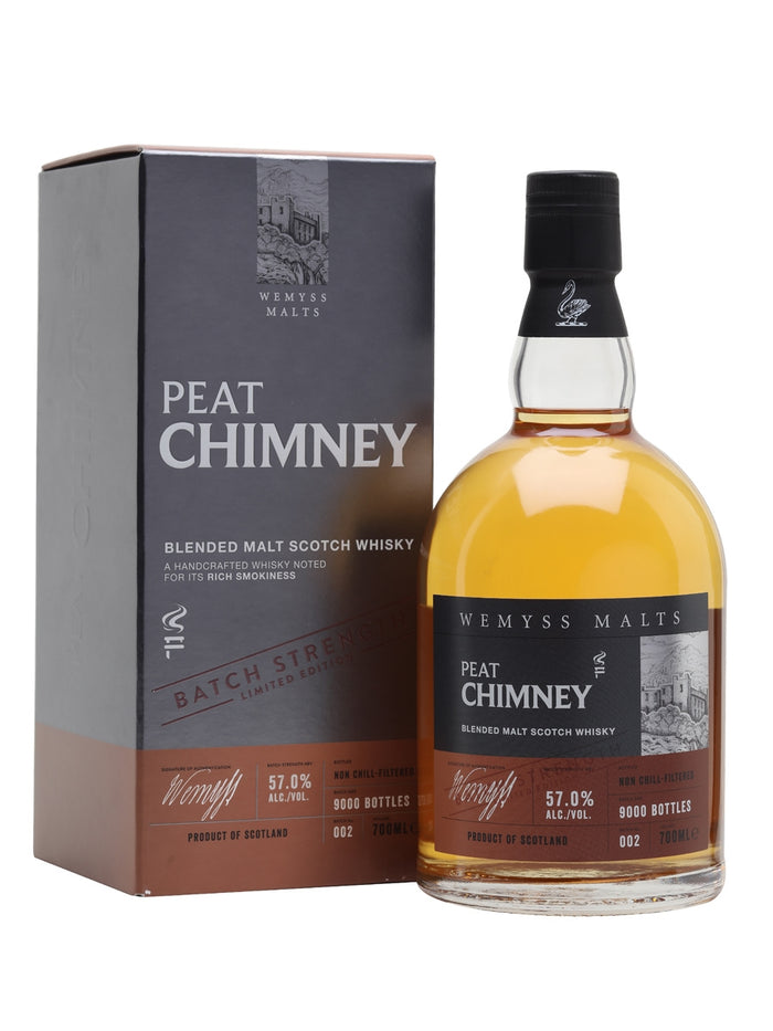 Wemyss Malts Peat Chimney Cask Strength Batch No 002 Blended Malt Scotch Whisky | 700ML