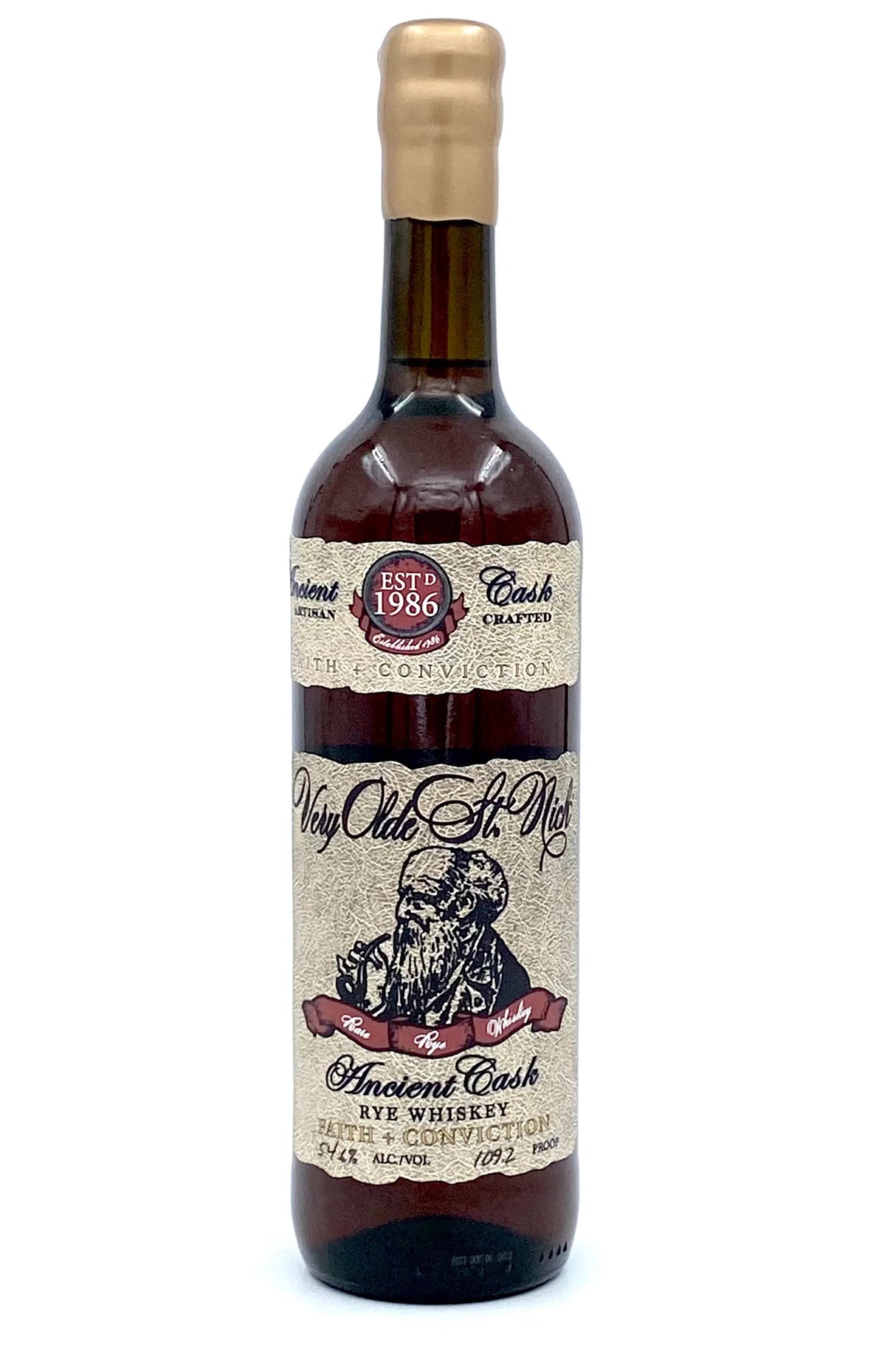 Very Olde St. Nick Faith Faith + Conviction Rye Whiskey at CaskCartel.com