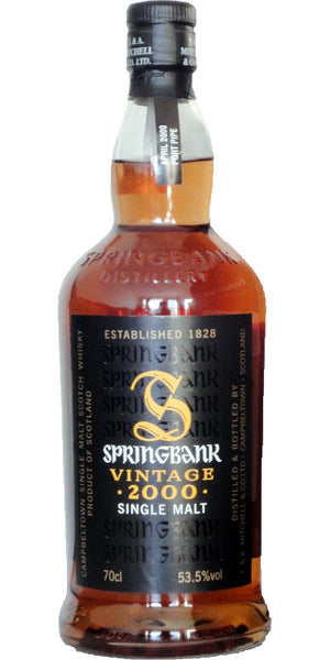 Springbank 2000 Vintage Single Malt Scotch Whisky at CaskCartel.com