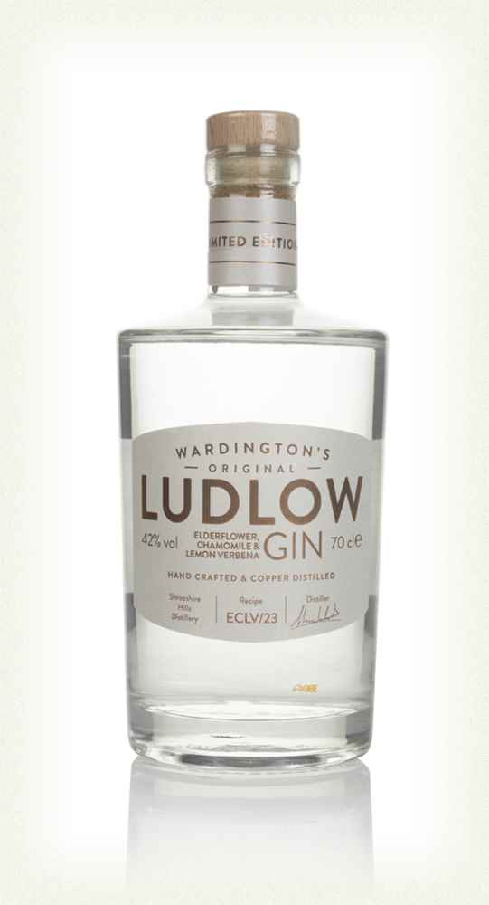 Wardington's Ludlow Gin - Elderflower, Chamomile & Lemon Verbena Flavoured Gin | 700ML