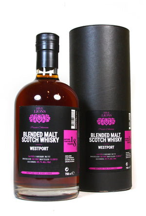 Five Lions – Westport 18-Year-Old Blended Malt Scotch Whisky - CaskCartel.com