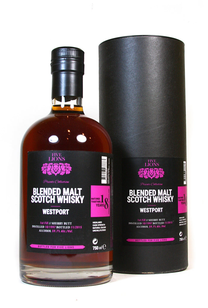 Five Lions – Westport 18-Year-Old Blended Malt Scotch Whisky
