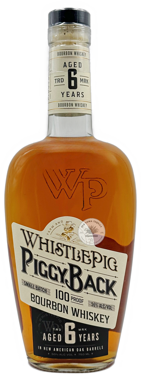 Whistlepig Piggy Back Rye 6 Year Old 100 Proof Whiskey