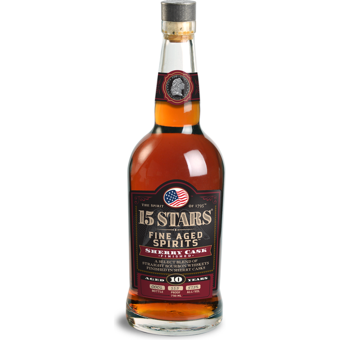 15 Stars 10 Year Old Sherry Cask Bourbon Whiskey