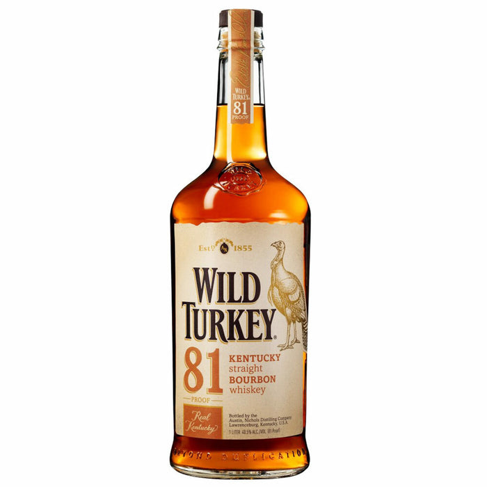 Wild Turkey 81 Proof Kentucky Straight Bourbon Whiskey | 1L