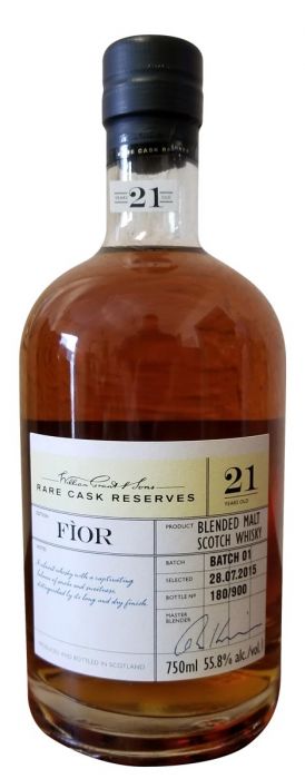 William Grant 21 Year Old Rare Cask Reserves 'Fior'