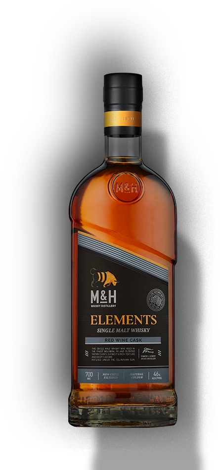 M&H | Elements Series | Red Wine Cask Single Malt Whisky | 700ML