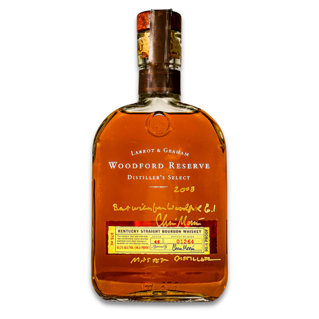 Woodford Reserve Distillers Select Bourbon Whiskey | 375ml | 2008 Edition | Signed By Master Distiller Chris Morris at CaskCartel.com