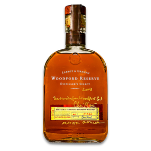 Woodford Reserve Distillers Select Bourbon Whiskey | 375ml | 2008 Edition | Signed By Master Distiller Chris Morris at CaskCartel.com